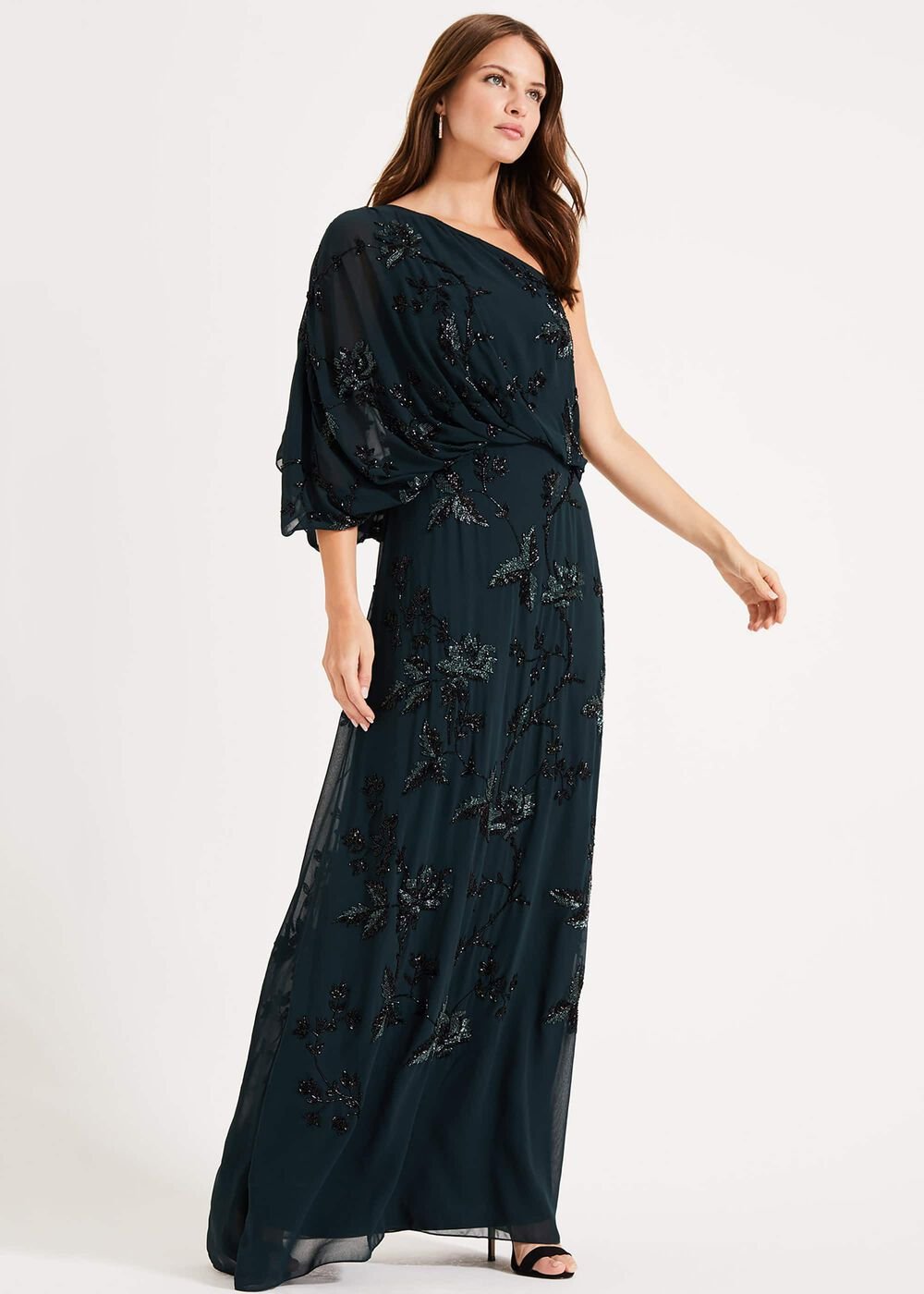 Shirley Embellished Maxi Dress Ever Green