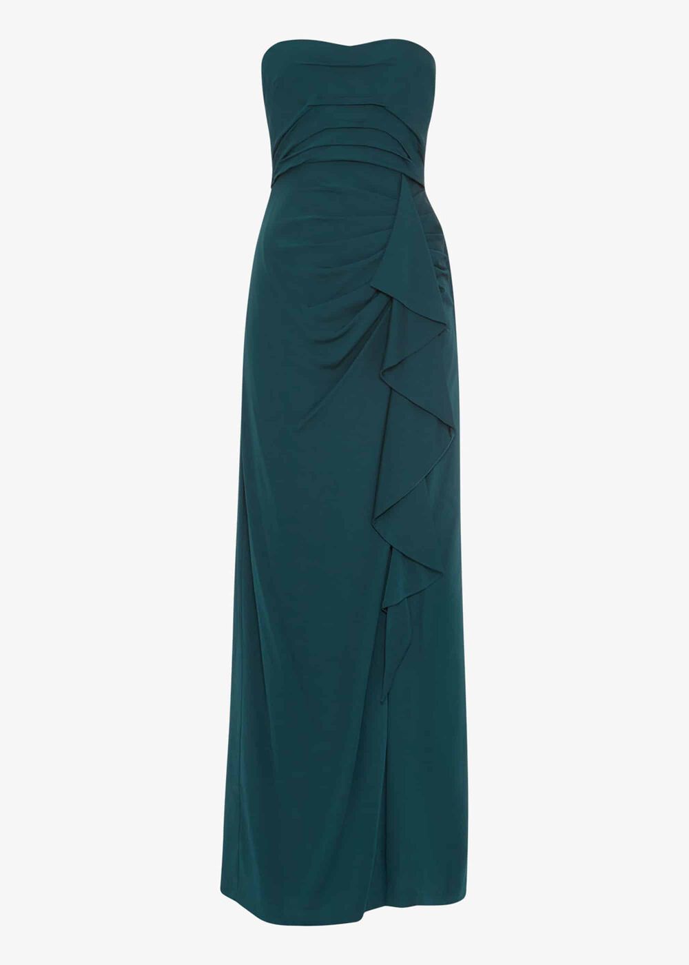 Nina Frill Maxi Dress Teal