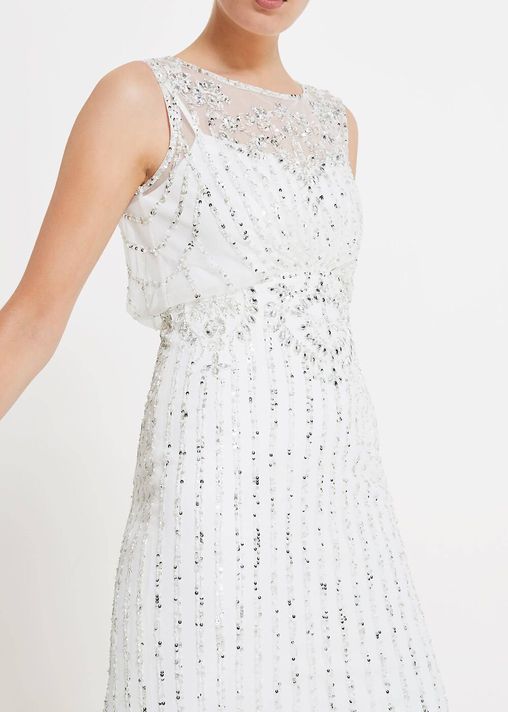 Milly Beaded Wedding Dress Snow