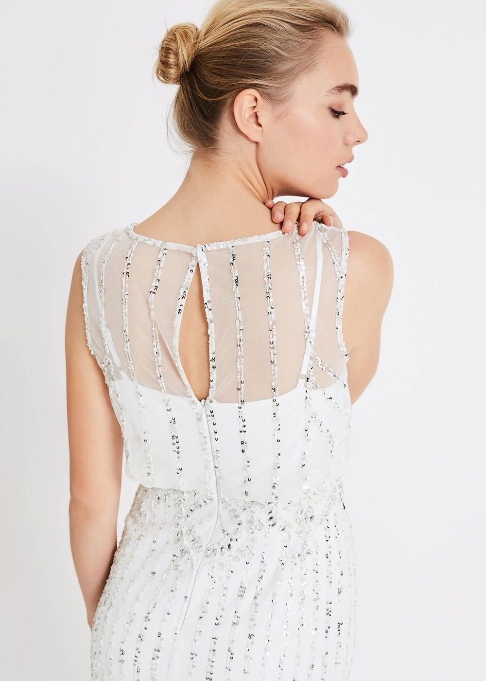Milly Beaded Wedding Dress Snow