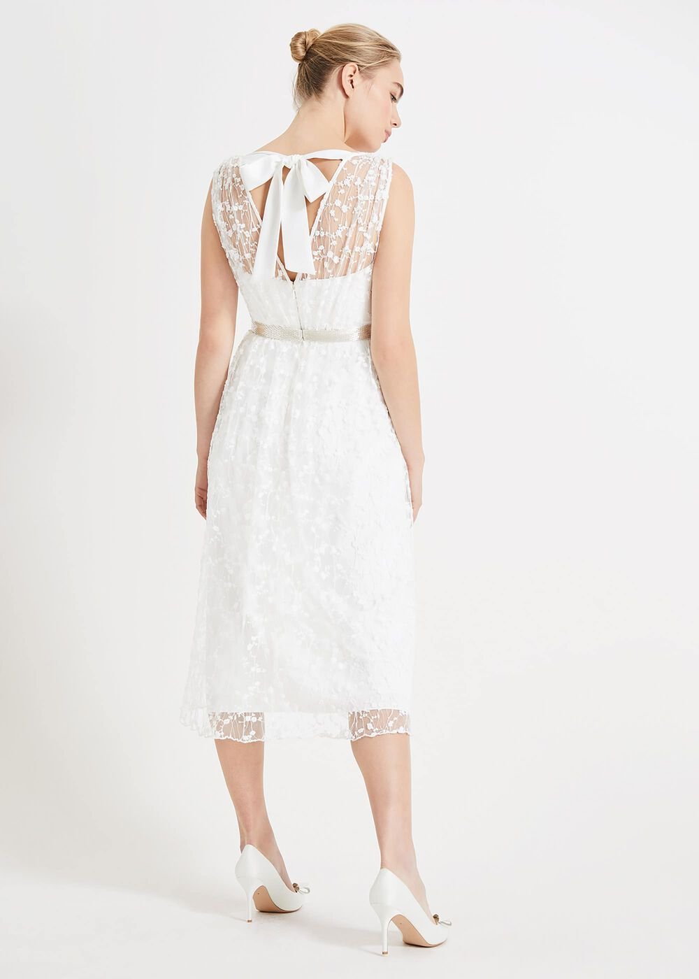 Amalia Embroidered Wedding Dress Ivory