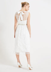 Amalia Embroidered Wedding Dress Ivory