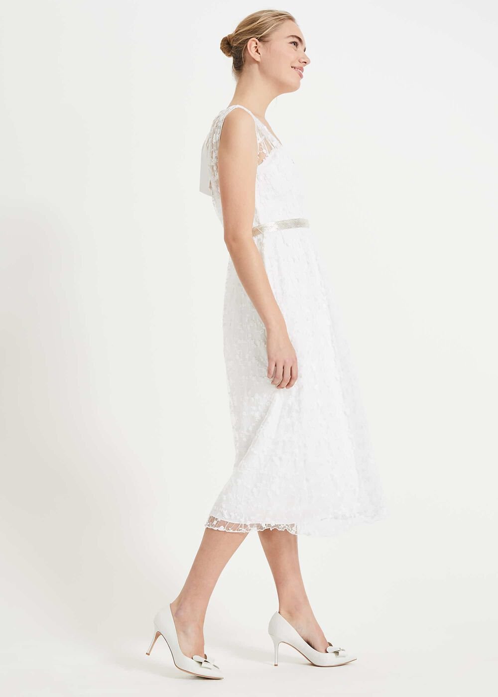 Amalia Embroidered Wedding Dress Ivory