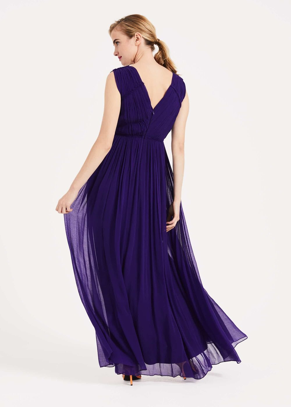 Marion Crinkle Maxi Dress Violet