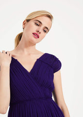 Marion Crinkle Maxi Dress Violet