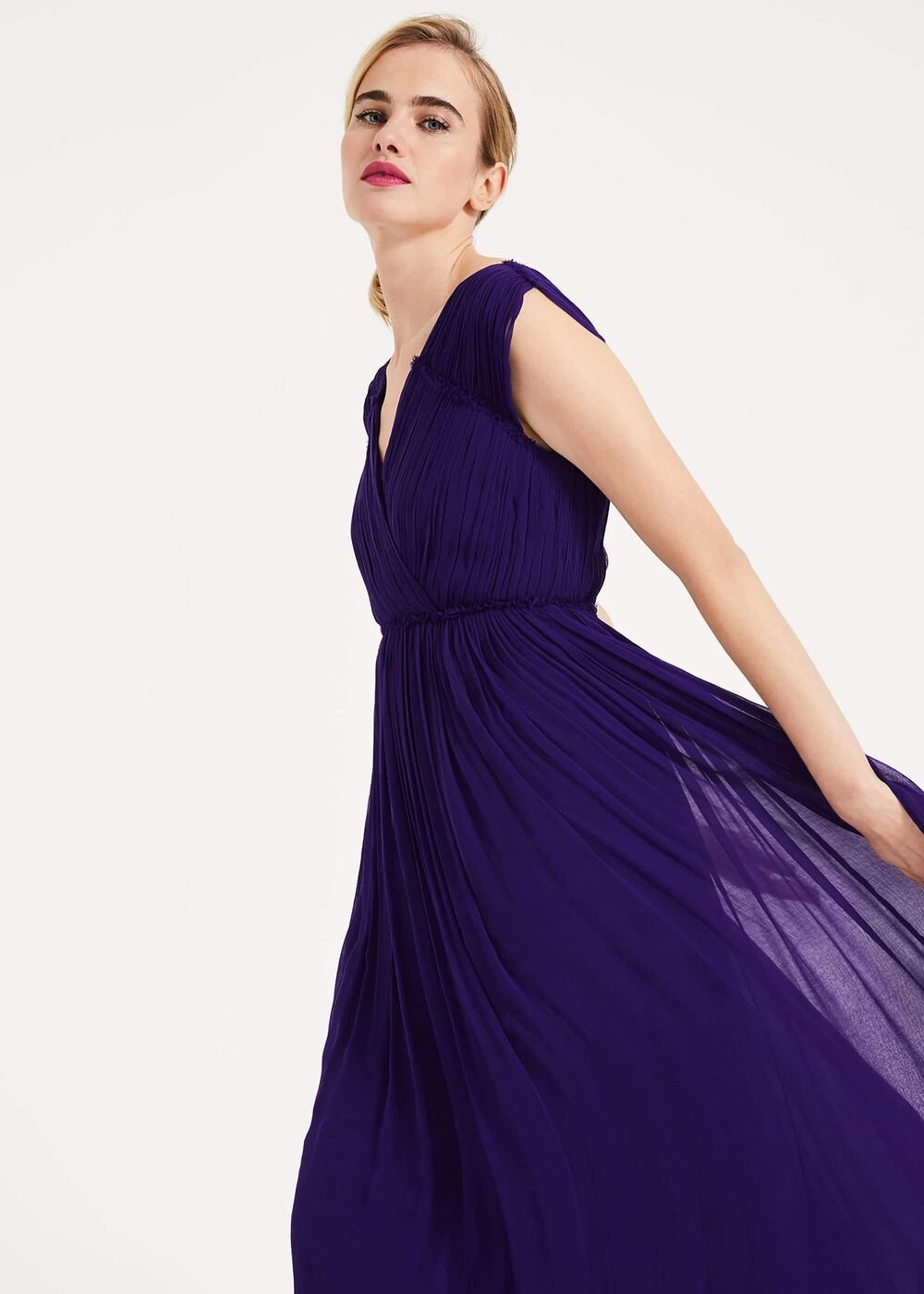 Marion Crinkle Maxi Dress Violet