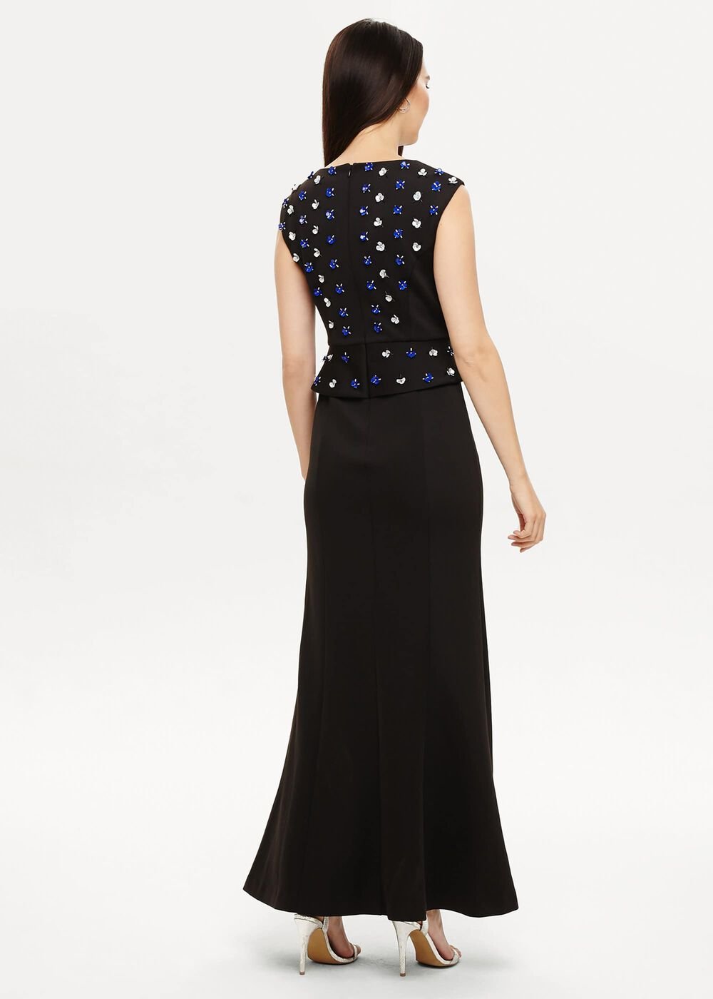 Louise Embellished Maxi Dress Black