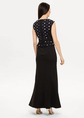 Louise Embellished Maxi Dress Black