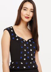 Louise Embellished Maxi Dress Black