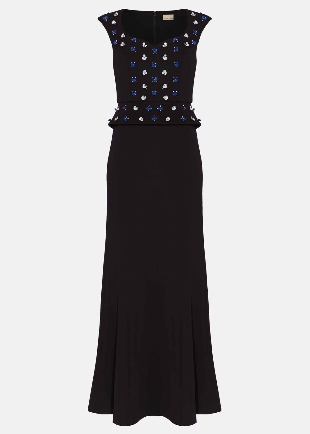 Louise Embellished Maxi Dress Black