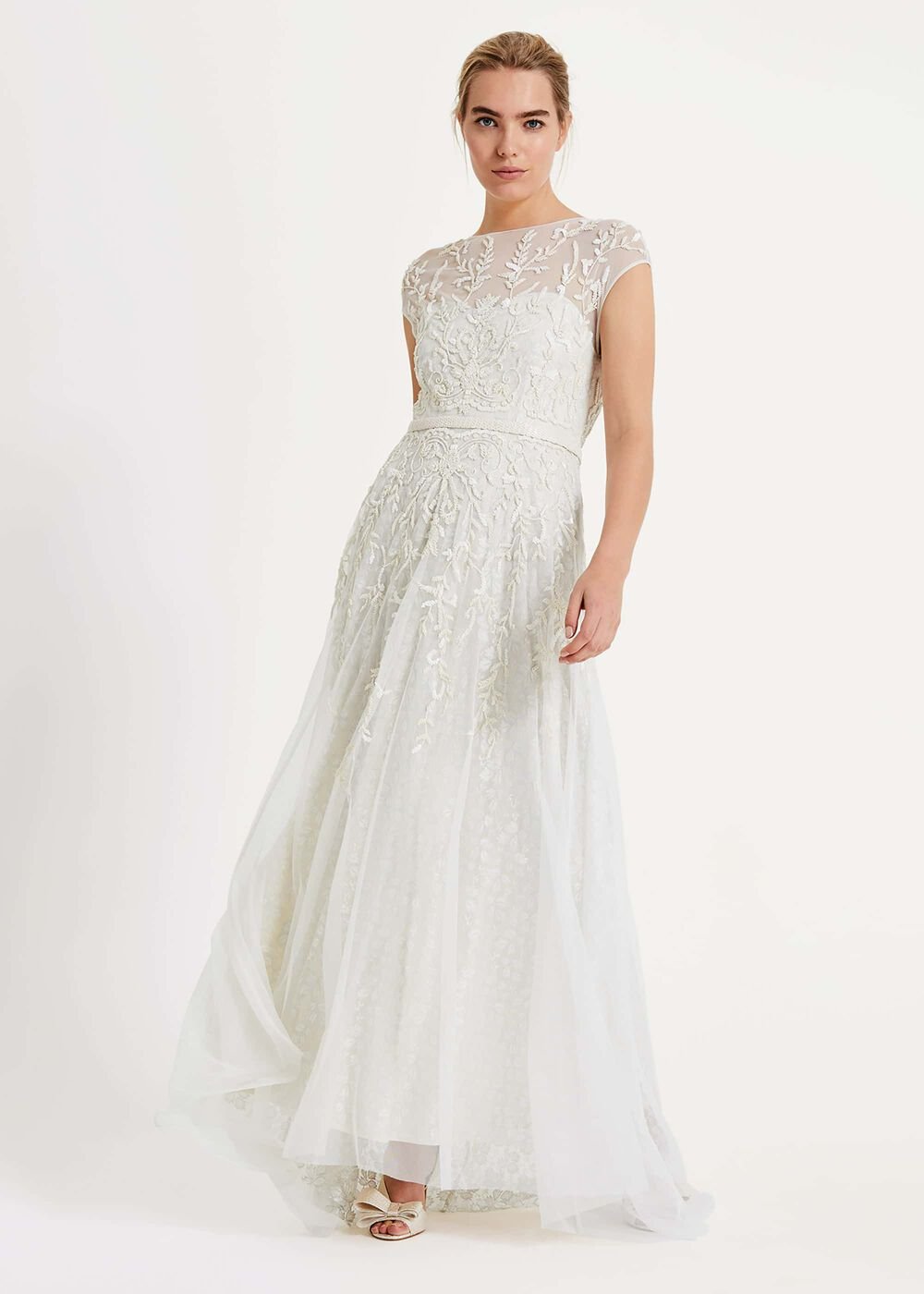 Mylee Embellished Wedding Dress Antique Cream