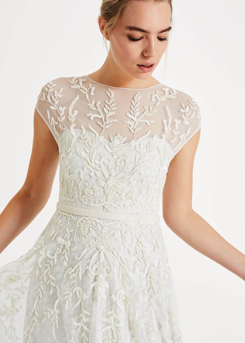Mylee Embellished Wedding Dress Antique Cream