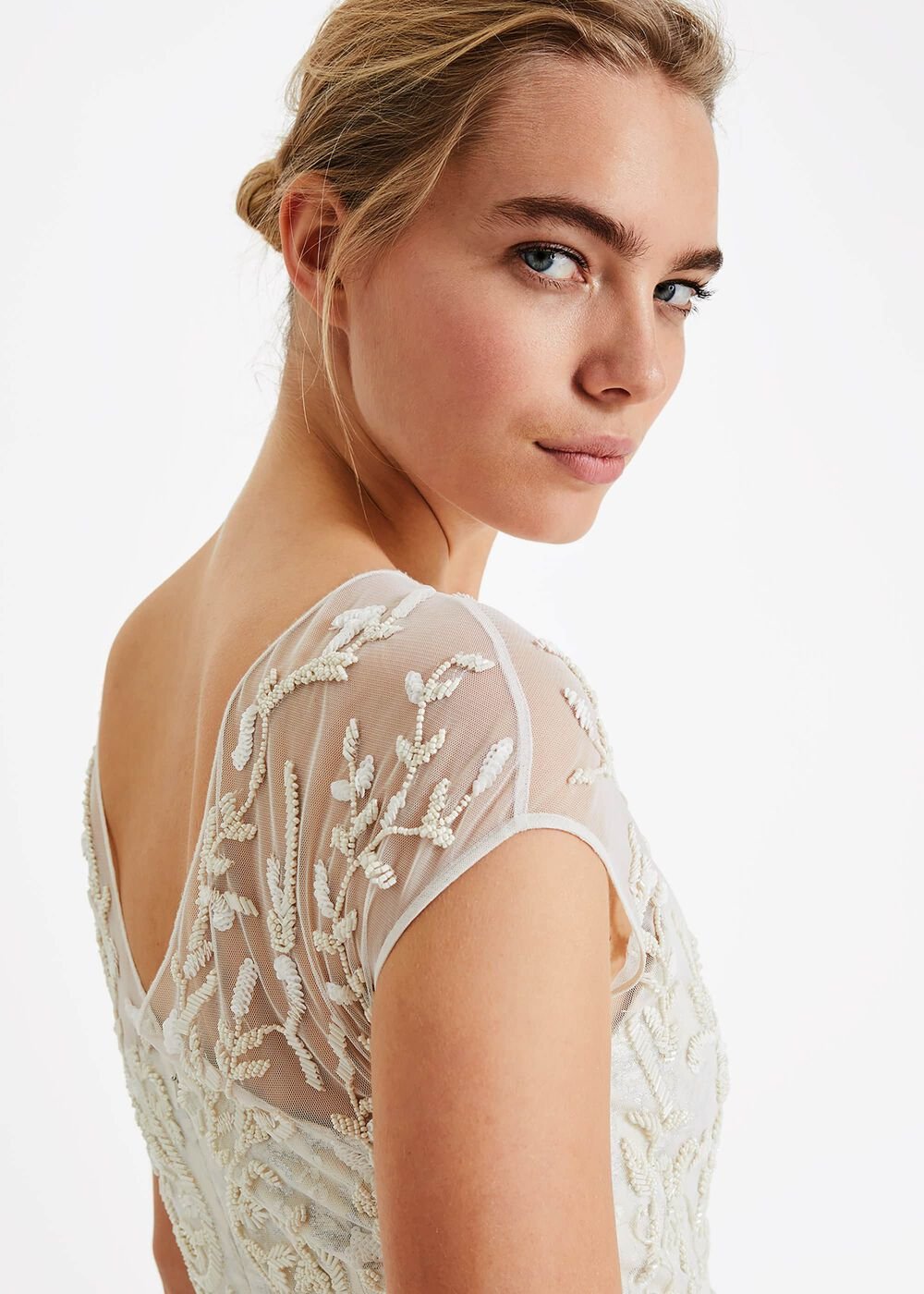 Mylee Embellished Wedding Dress Antique Cream