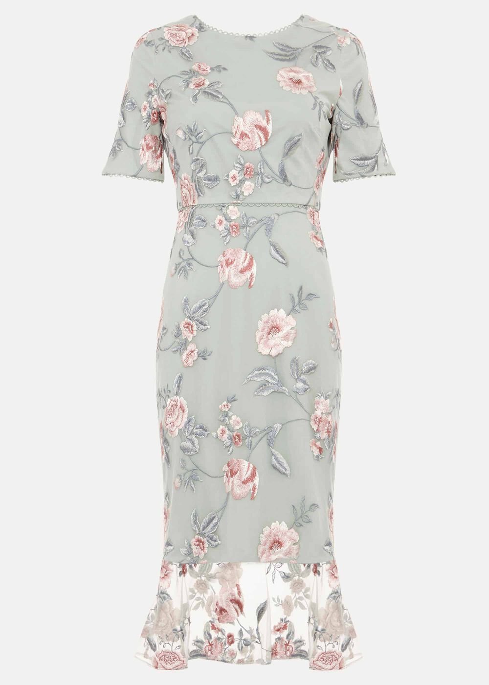 Alissa Embroidered Dress Peppermint