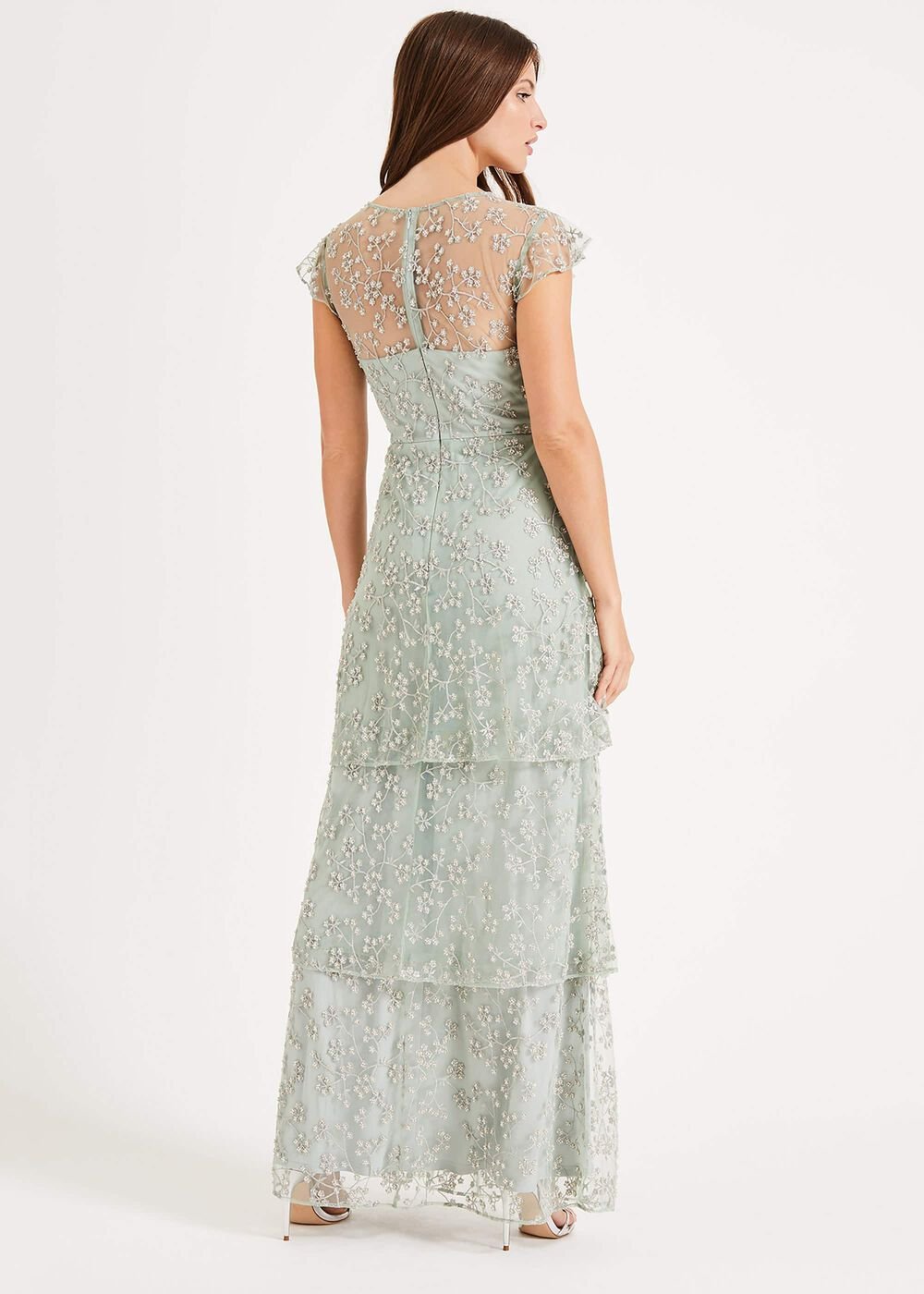 Rai Beaded Maxi Dress Mint