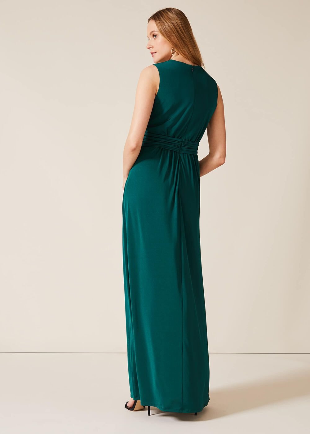Caylee Drape Maxi Dress Pine