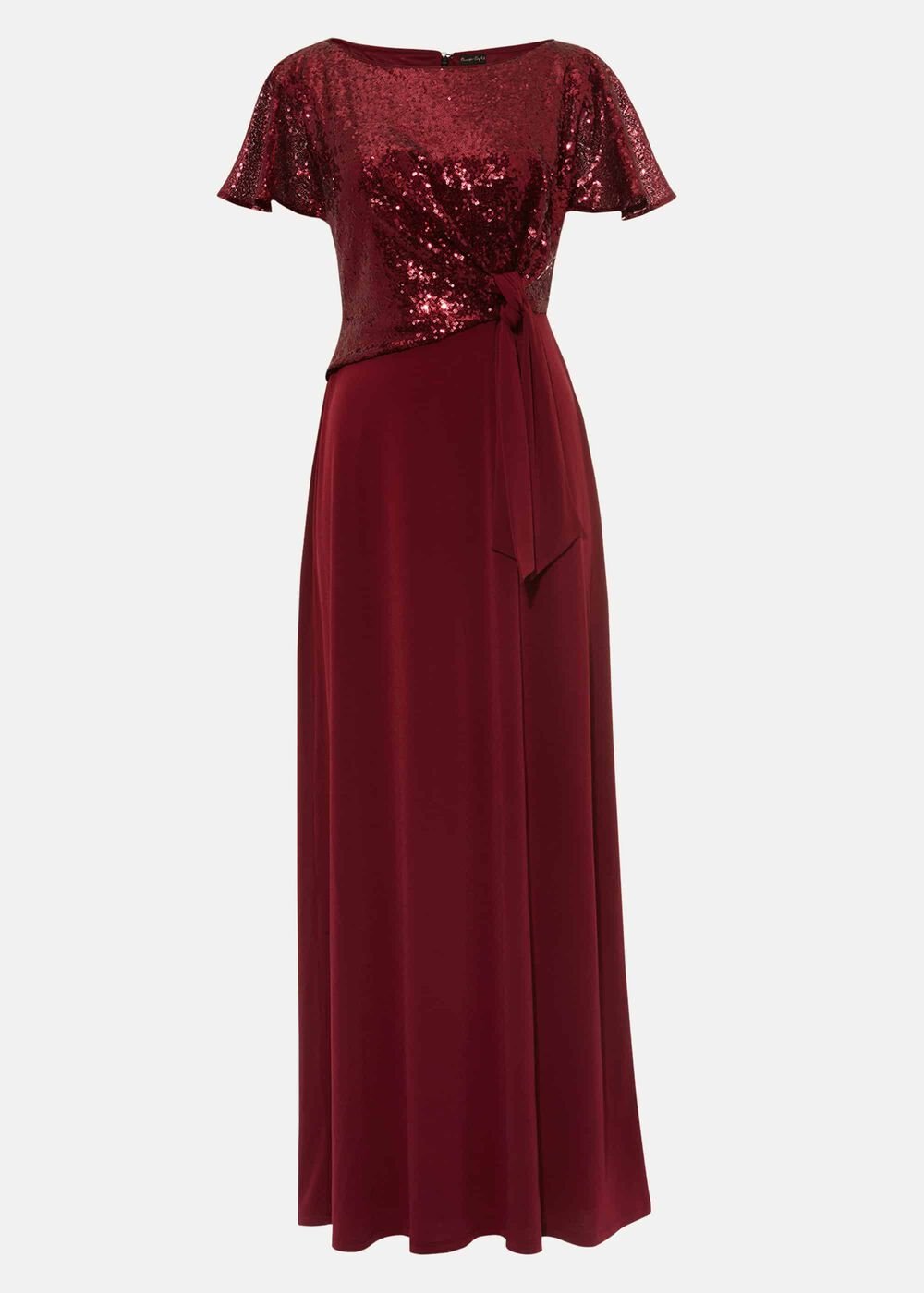 Rumi Knot Front Maxi Dress Lipstick