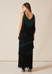 Tina Tassel Dress Black/Forest