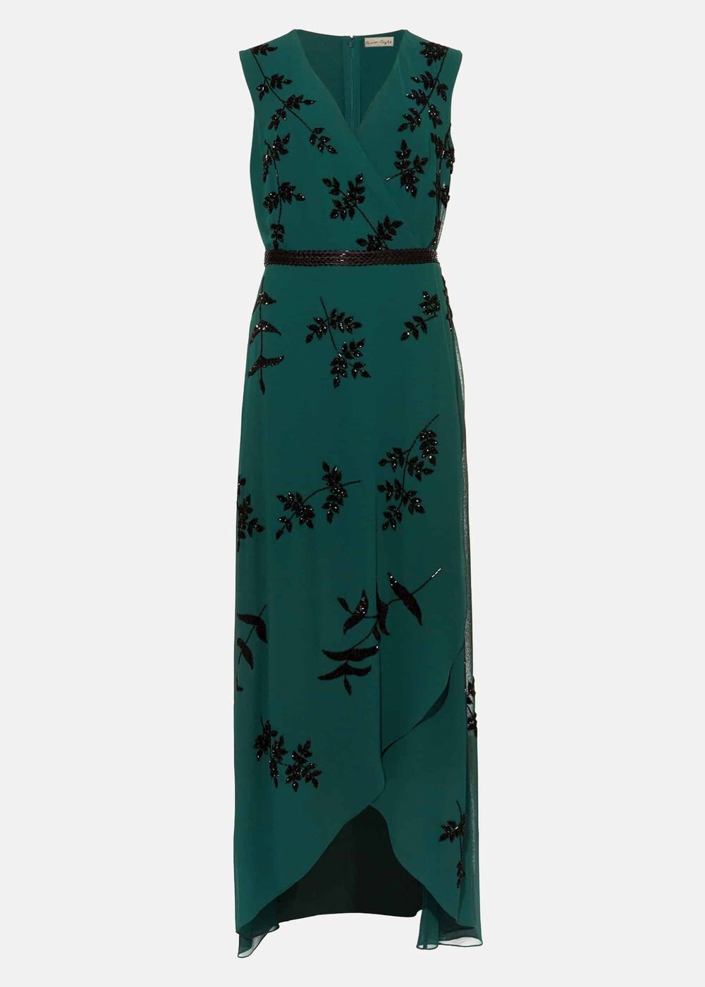 Serena Beaded Dress Emerald