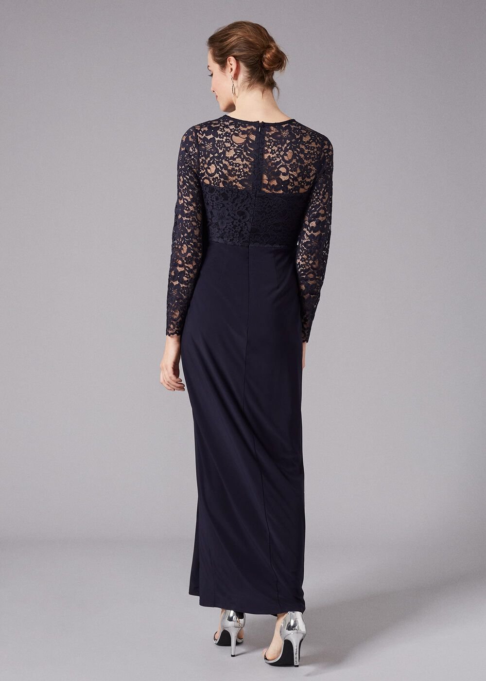 Elanor Lace Maxi Dress Navy