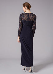 Elanor Lace Maxi Dress Navy