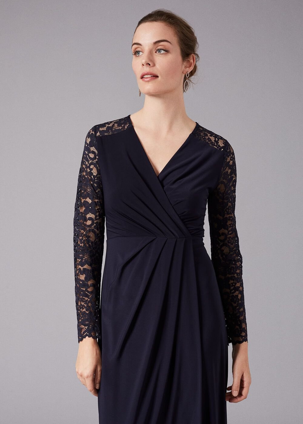 Elanor Lace Maxi Dress Navy