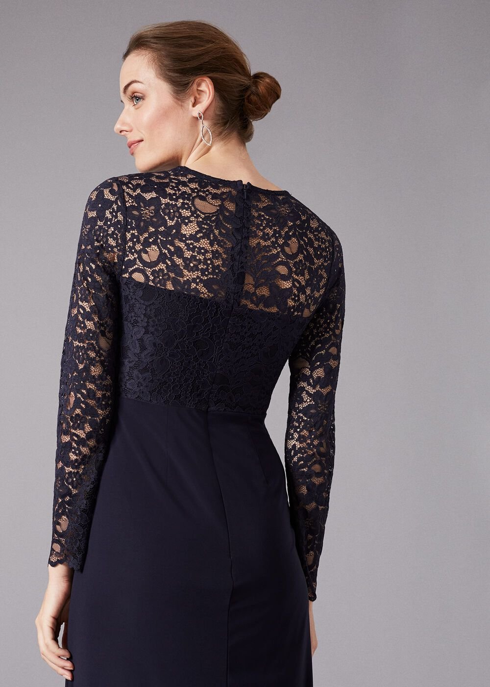 Elanor Lace Maxi Dress Navy