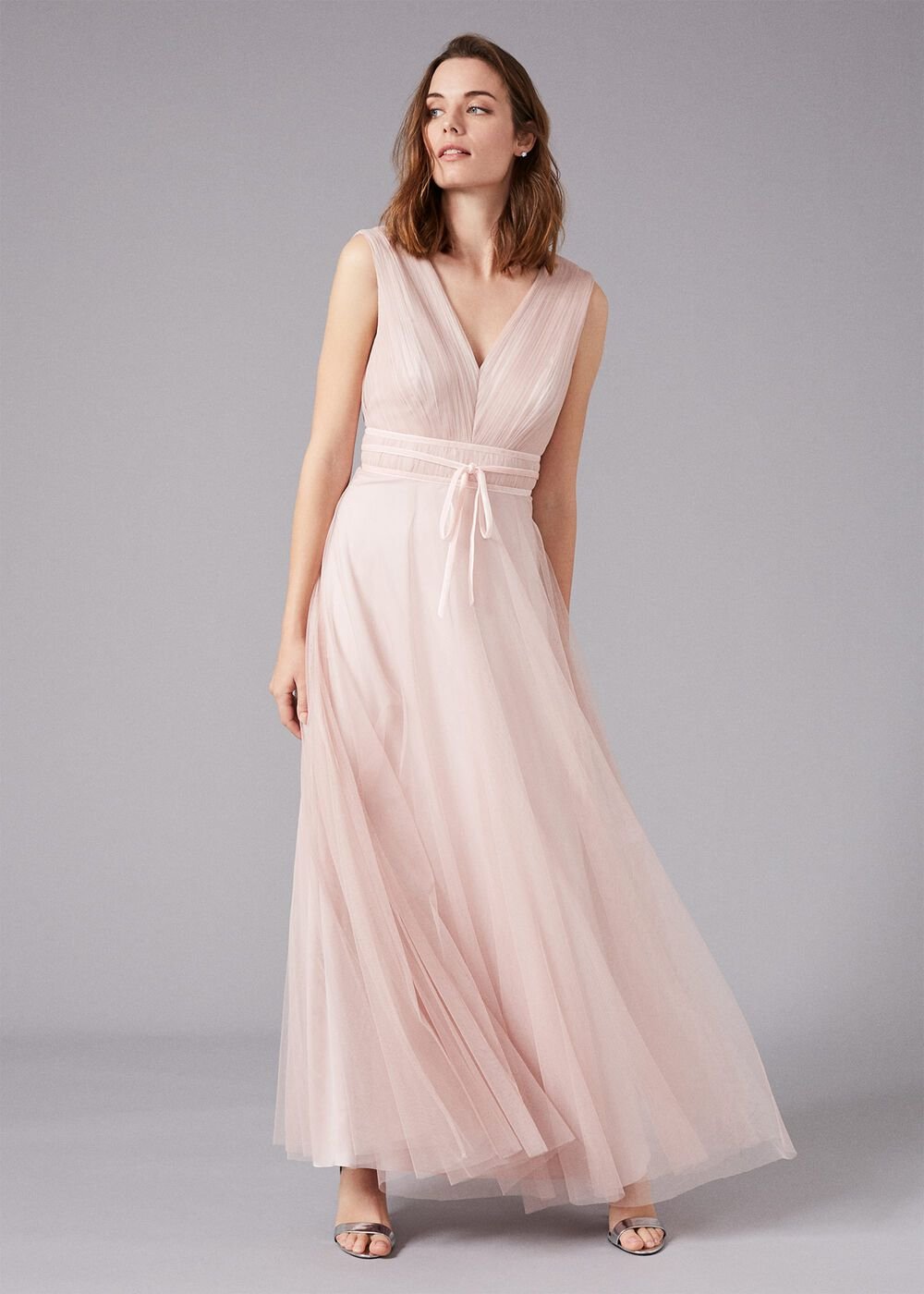 Bronwyn Tulle Maxi Dress Cameo Pink