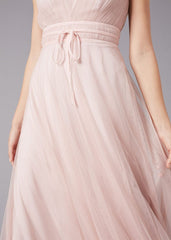 Bronwyn Tulle Maxi Dress Cameo Pink
