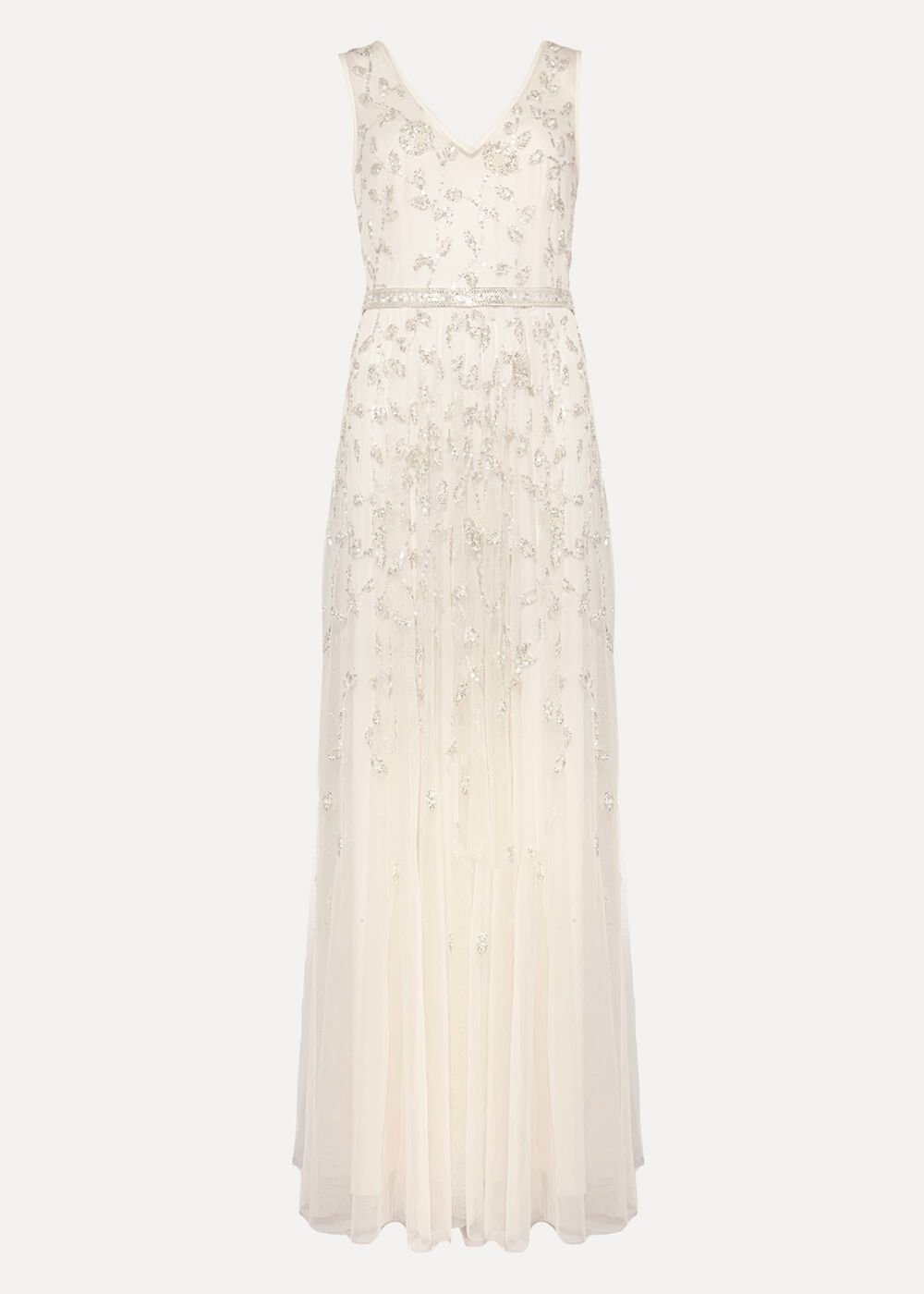 Millicent Beaded Wedding Dress Antique Cream