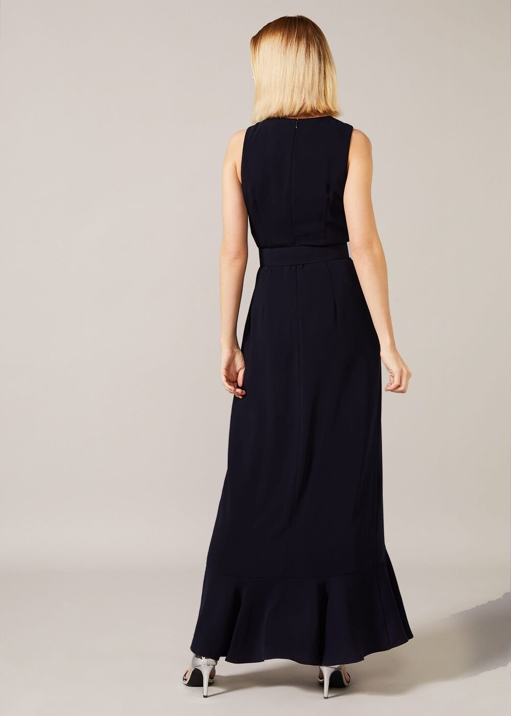 Lara Belted Dress Navy
