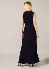 Lara Belted Dress Navy