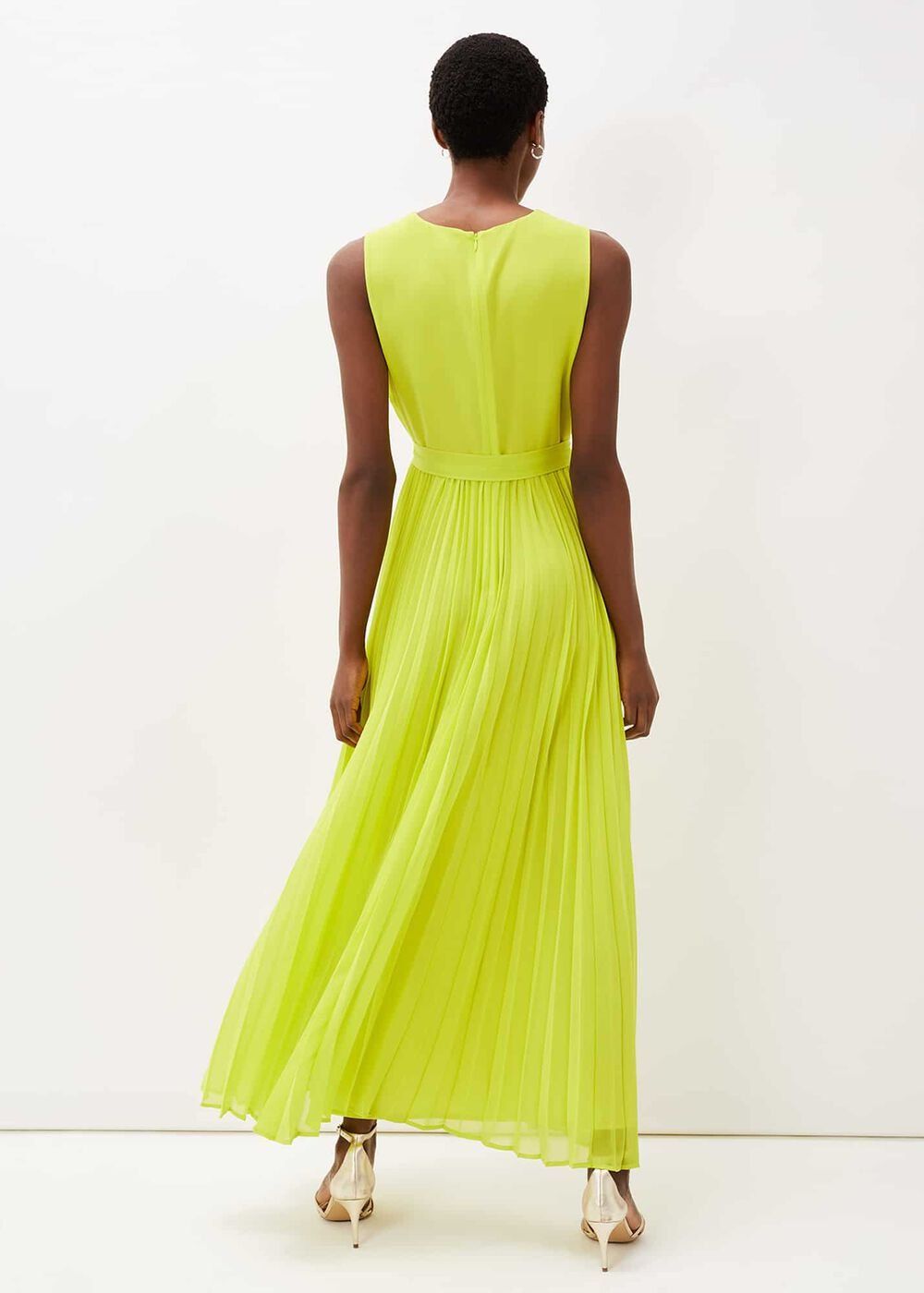 Molly Chiffon Maxi Dress Lime