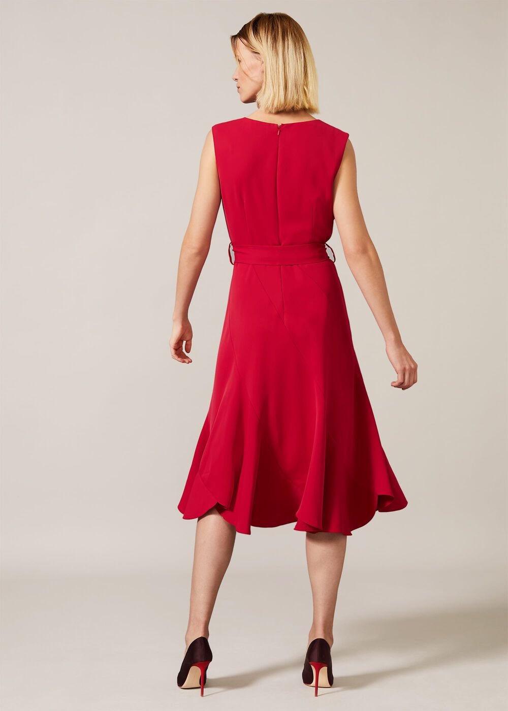 Elena Panelled Dress Lipstick