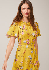Cecily Print Dress Citrine