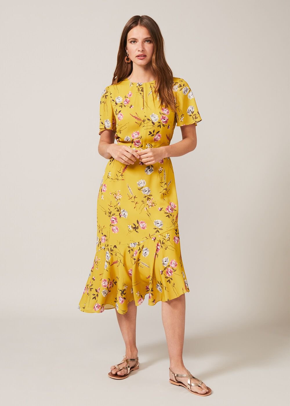 Cecily Print Dress Citrine