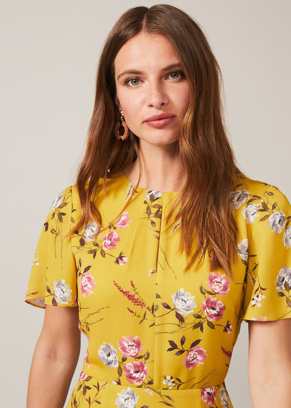 Cecily Print Dress Citrine