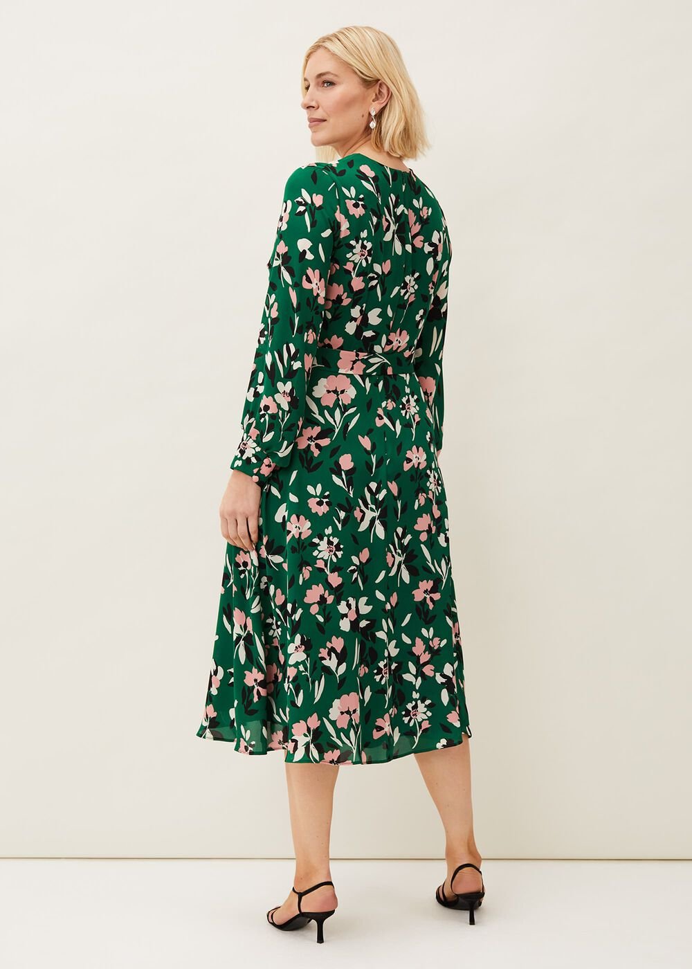 Emmy Floral Dress Jade/Multi
