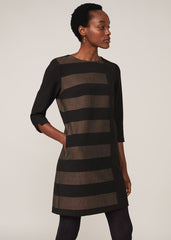 Sophie Sapphire Dress Black/Camel
