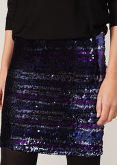 Geonna Sequin Knitted Dress Cobalt