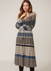 Jacinta Spot Print Dress Black Multi