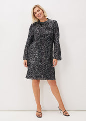 Henrika Embellished Shift Dress Multi-Coloured