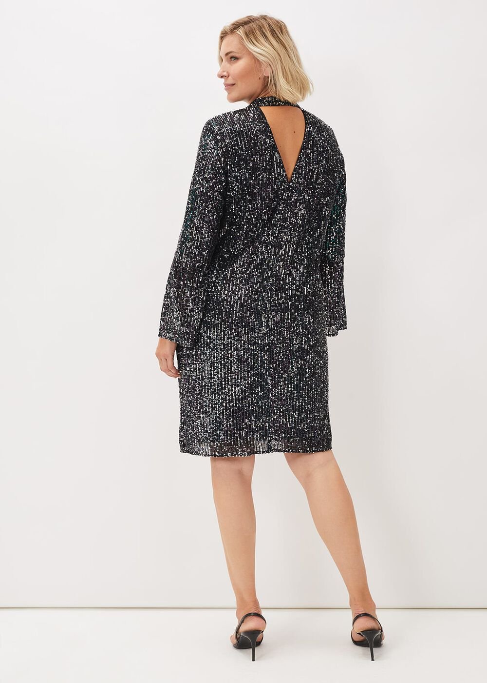 Henrika Embellished Shift Dress Multi-Coloured