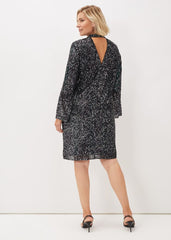 Henrika Embellished Shift Dress Multi-Coloured