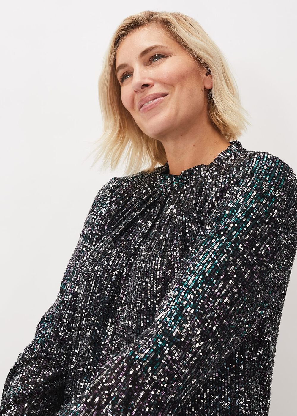 Henrika Embellished Shift Dress Multi-Coloured