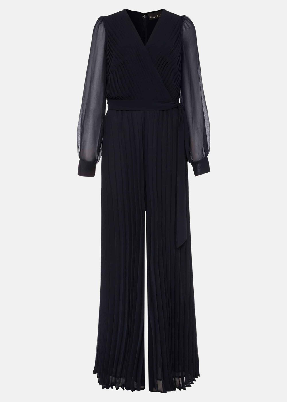 Phoebe Pleated Jumpsuit Navy