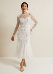 Annie Embellished Wedding Dress Ivory