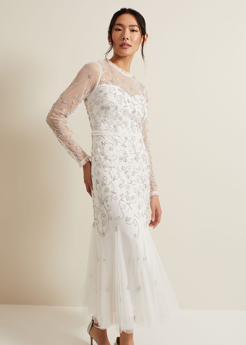 Annie Embellished Wedding Dress Ivory