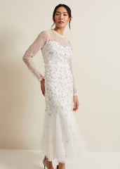 Annie Embellished Wedding Dress Ivory