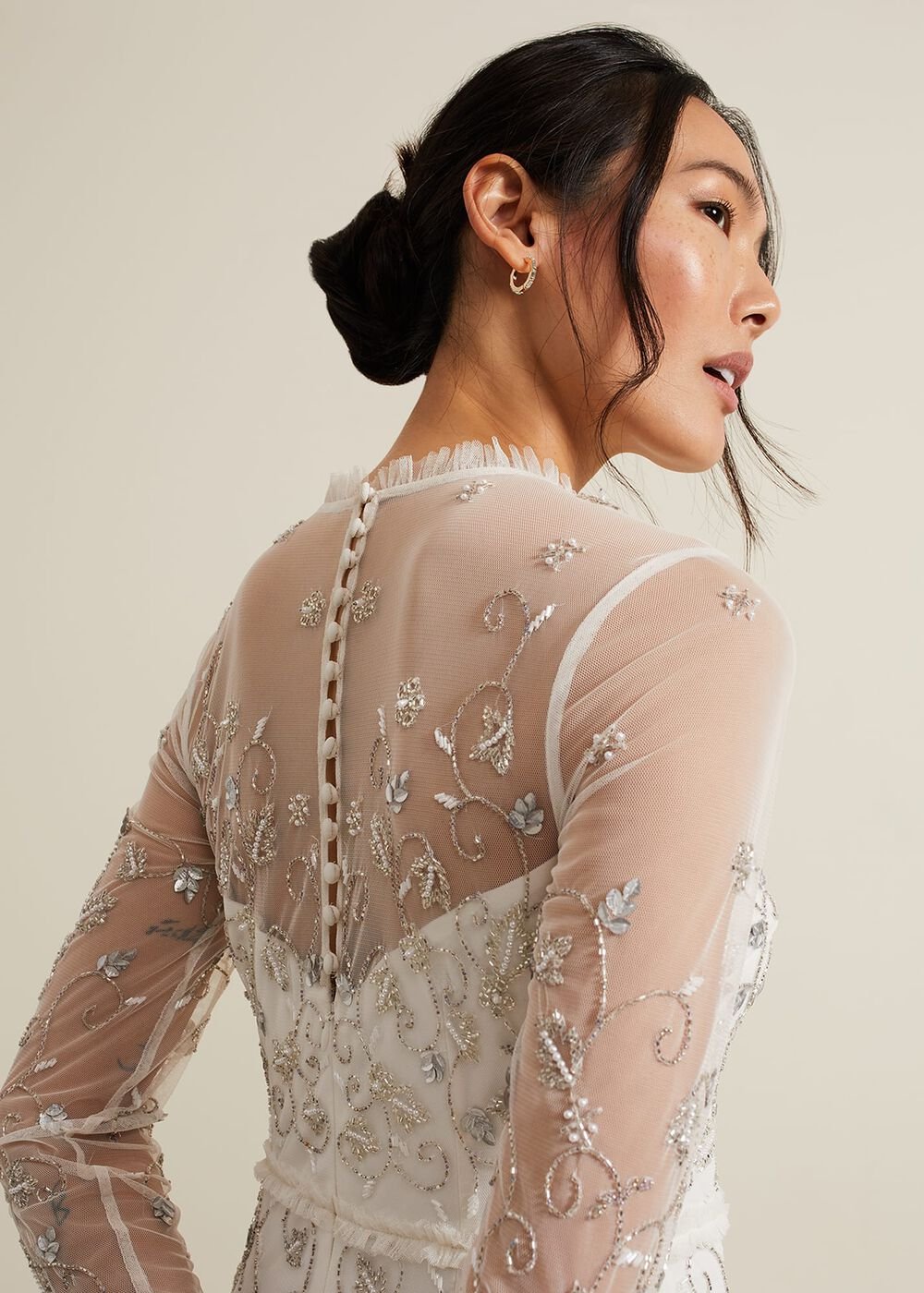 Annie Embellished Wedding Dress Ivory